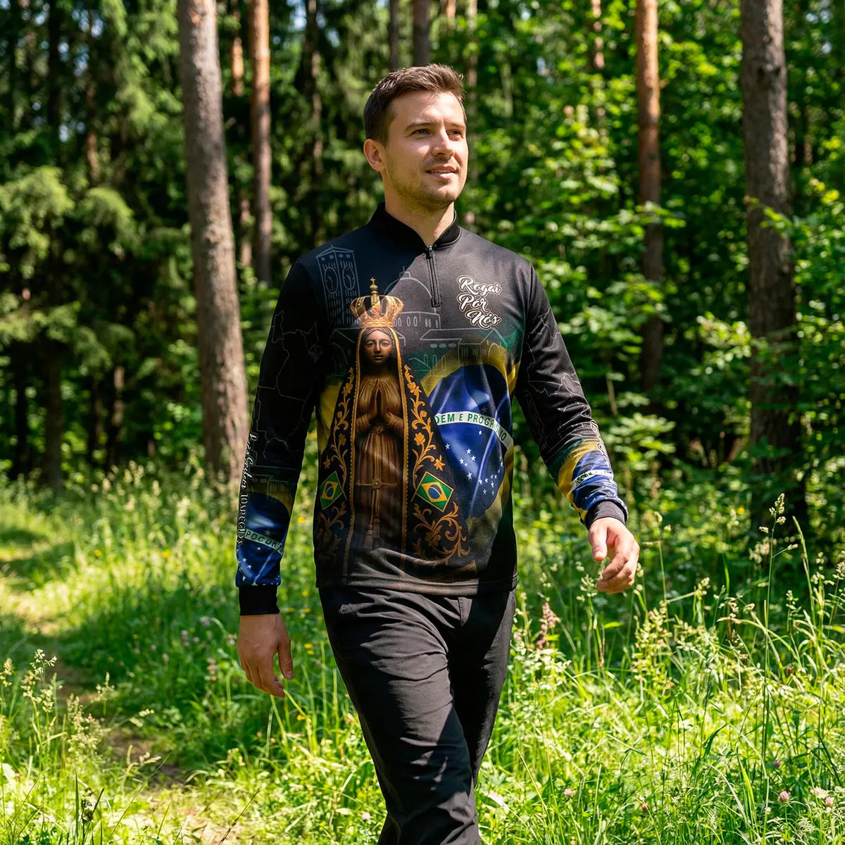 COMPRE 1 LEVE 3 – Camisa Nossa Senhora Aparecida Rogai Por Nós Manga Longa